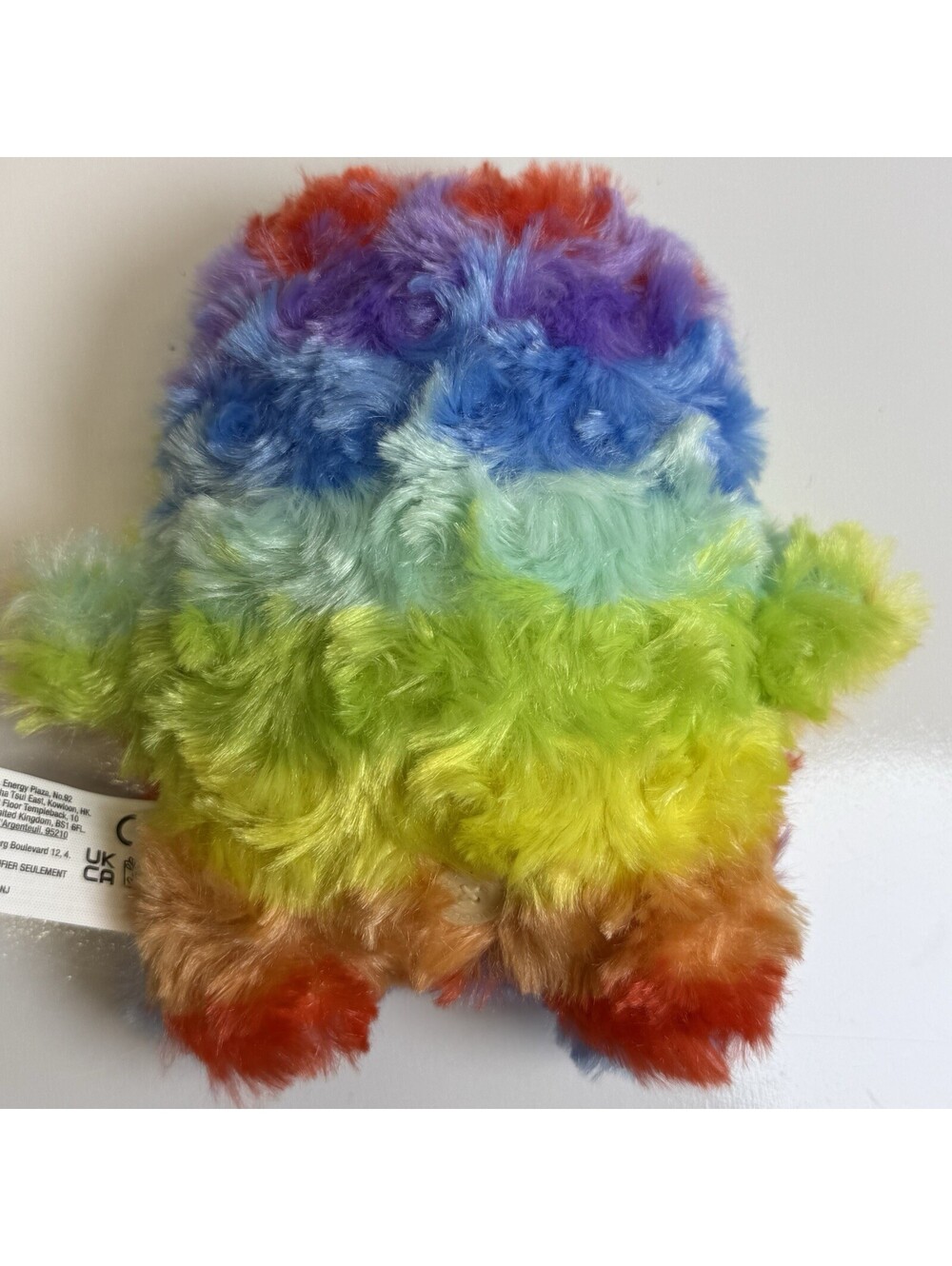 Fuggler Plush Funny Ugly Monster Oogah Boogah Rainbow Furry Teeth Tongue 6 inch - Picture 3 of 5